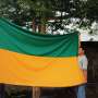 Latihan Pengibaran Bendera untuk Hari Kemerdekaan Indonesia