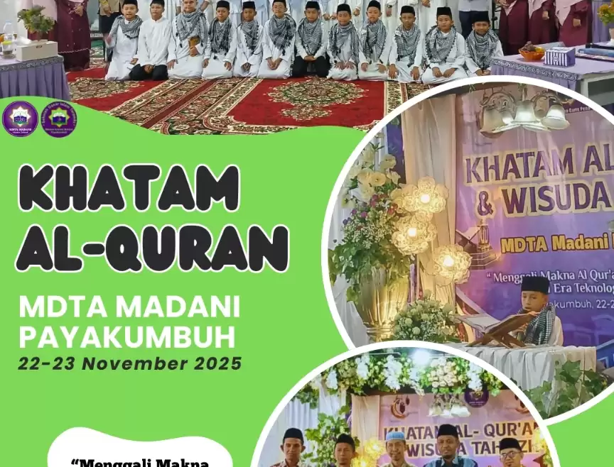 Khatam Qur’an dan Wisuda Tahfidz MDTA Madani Tahun 2025